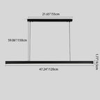 Sleek Minimalist Long LED Pendant Light