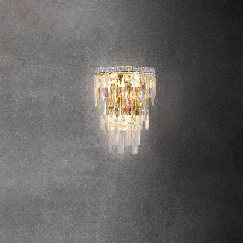 Crystal Tassel Wall Sconce