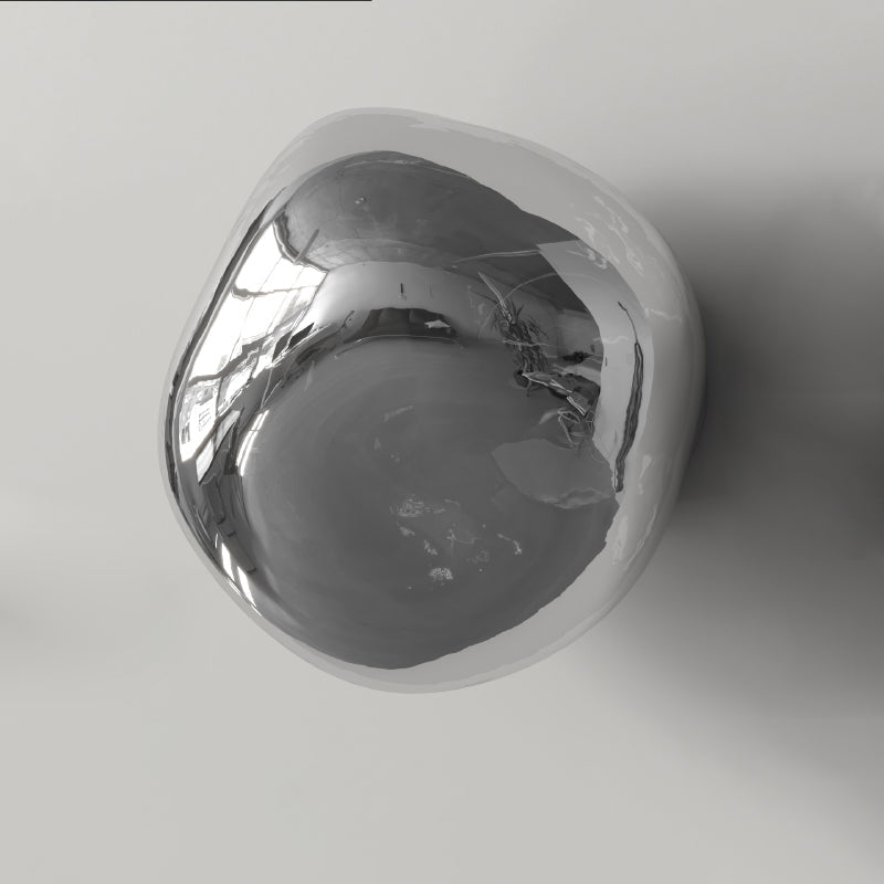 Minimalist Spherical Glass 1-Light Sconce