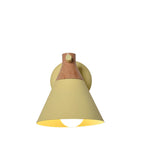 Nordic Wood Macaron Wall Sconce