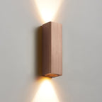 Brushed Aluminum Rectangular LED Sconce
