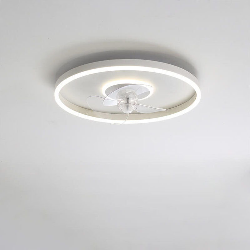 Minimalist Round Invisible LED Ceiling Fan Light