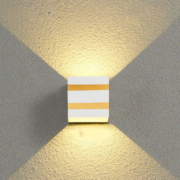 Premium Outdoor Waterproof LED Square Aluminum Wall Sconce