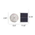 Premium Round Solar LED Flush Mount Light with Remote