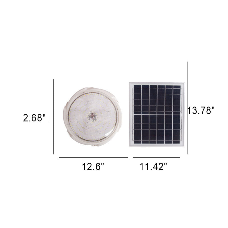 Premium Round Solar LED Flush Mount Light with Remote