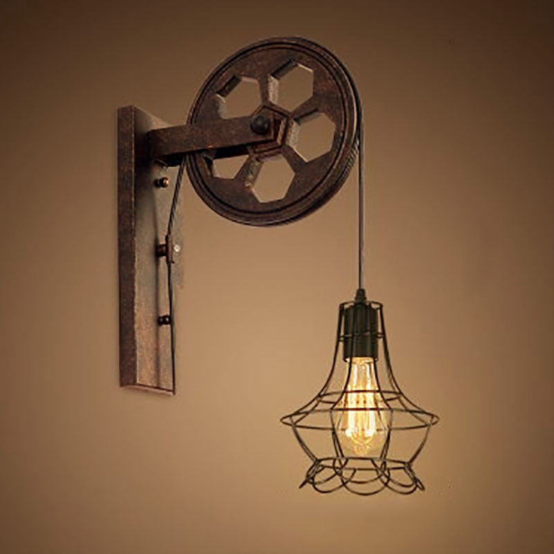 Industrial Vintage Iron Wall Sconce