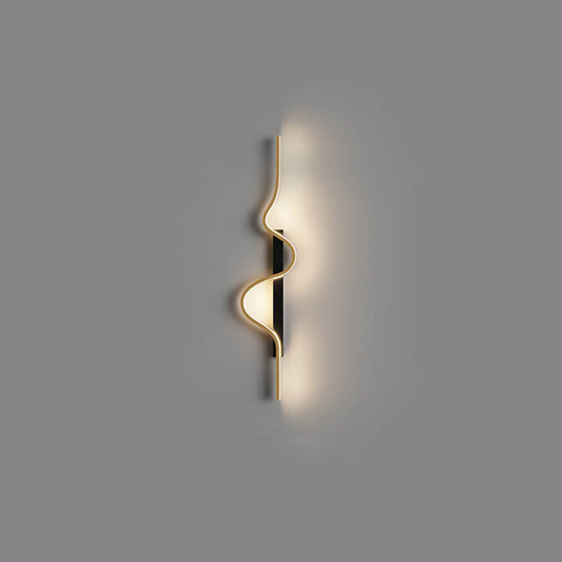 Aluminum Long Wave LED Wall Sconce