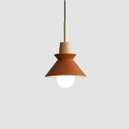 Nordic Minimalist Macaron Wood and Cement Pendant Light