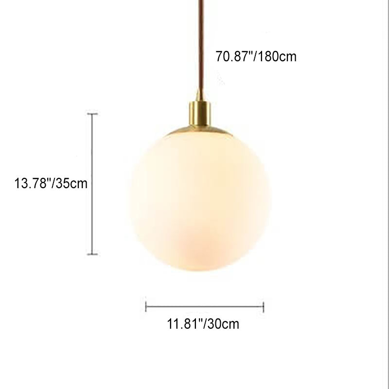 White Orb Nordic Pendant Light