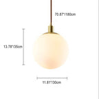 White Orb Nordic Pendant Light