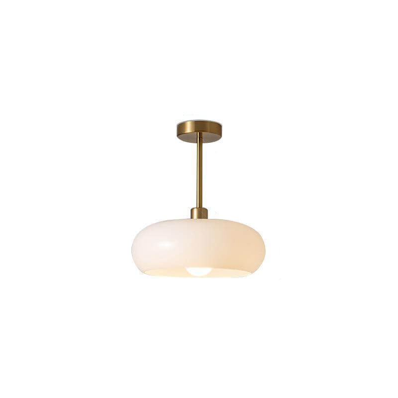 Modern Retro Round Glass Pendant Light