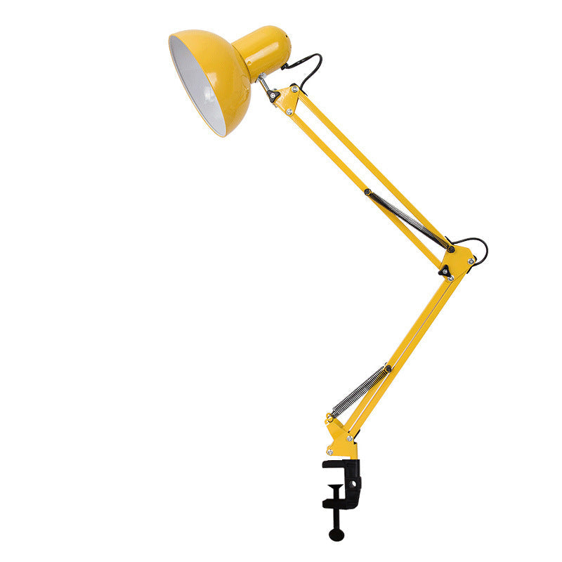 Minimalist Retractable Clip-On Table Lamp - Long Arm Design for Bedroom