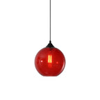 Premium Nordic Minimalist Round Glass Pendant Light - 1-Light