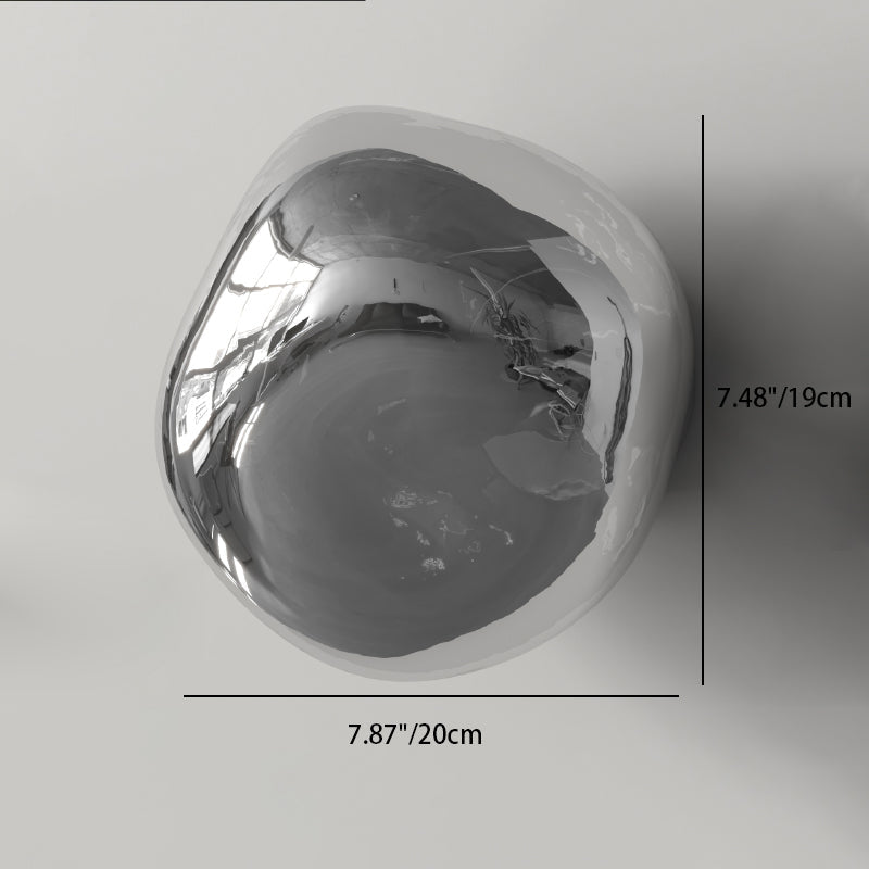 Minimalist Spherical Glass 1-Light Sconce