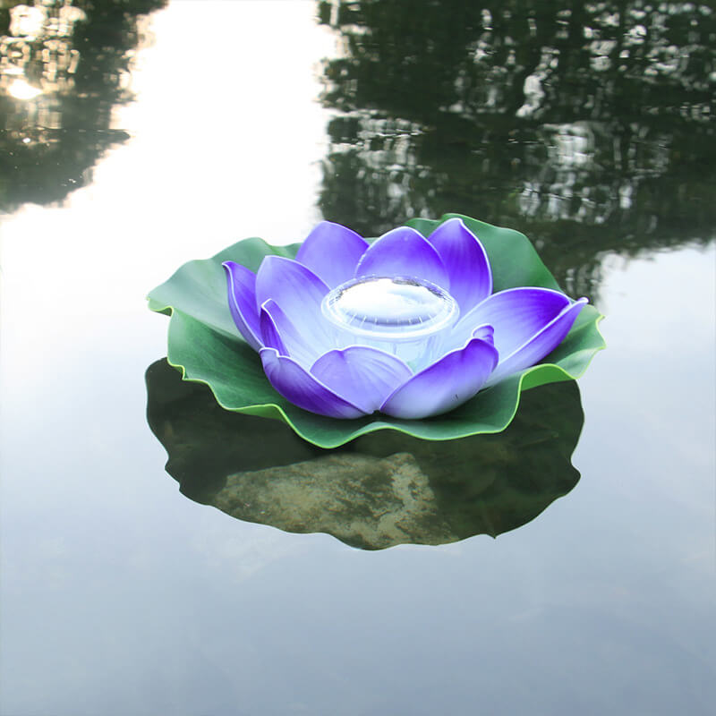 Premium Waterproof Solar LED Floating Lotus Flower Light
