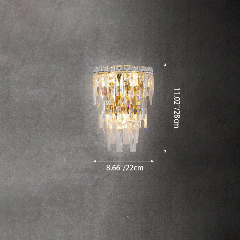 Crystal Tassel Wall Sconce