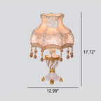 Luxury Lace Resin 1-Light Table Lamp - European Design