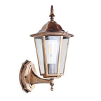 Modern Hexagonal Aluminum Outdoor Wall Sconce with Frosted
