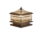 Premium European Brass and Glass Waterproof Square Pillar