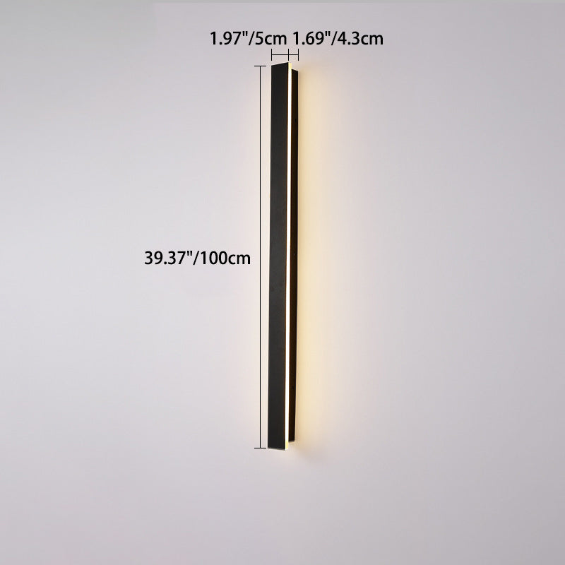 Premium Minimalist Rectangular LED Wall Sconce - Aluminum