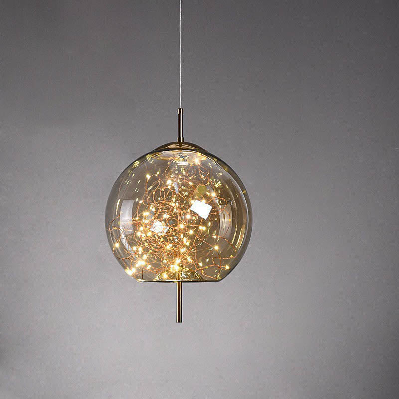 Scandinavian Oval Glass Pendant