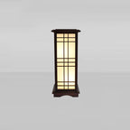 Premium Rectangular Parchment Wood Floor Lamp - 1-Light Design for Entertainment Spaces