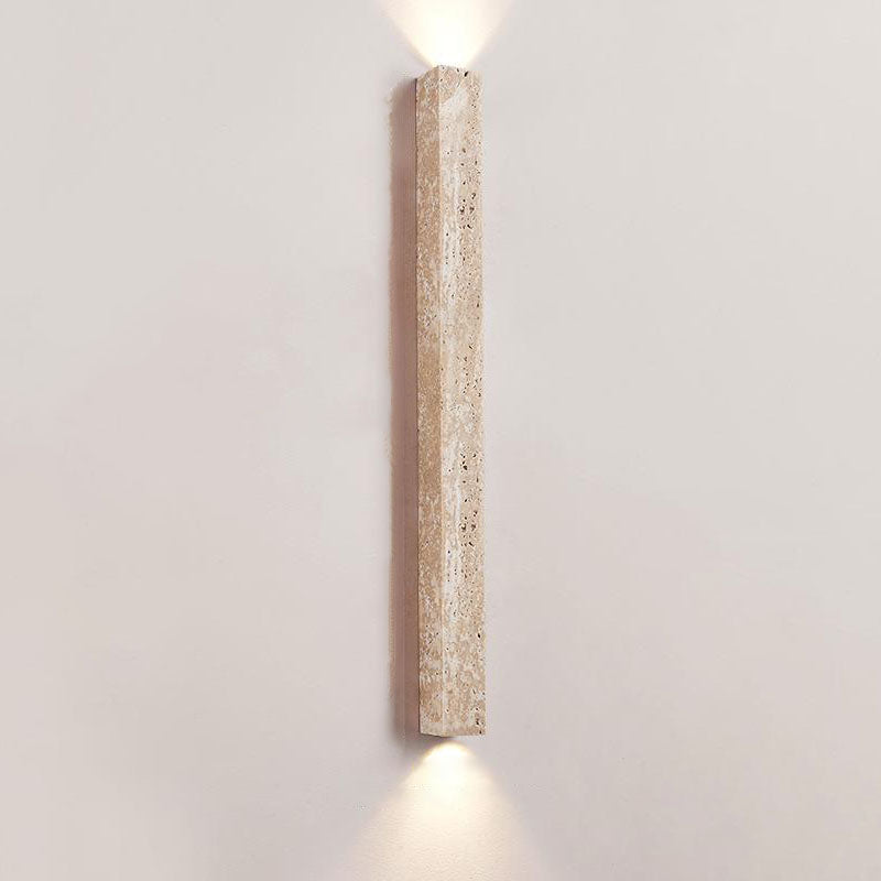 Yellow Travertine 2-Light Sconce