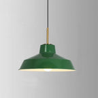 Vintage Green Iron Cone Pendant Light