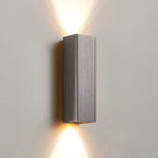 Brushed Aluminum Rectangular LED Sconce