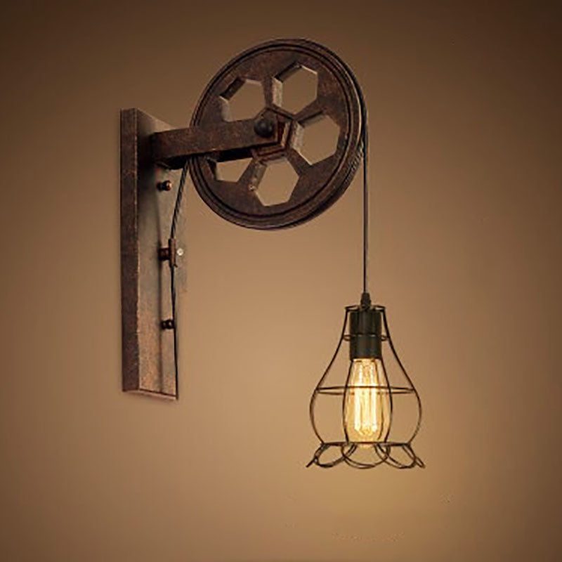 Industrial Vintage Iron Wall Sconce