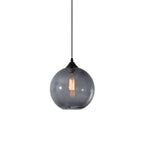Premium Nordic Minimalist Round Glass Pendant Light - 1-Light