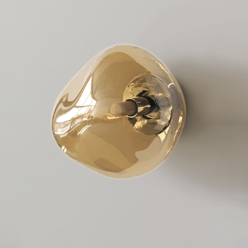 Minimalist Spherical Glass 1-Light Sconce