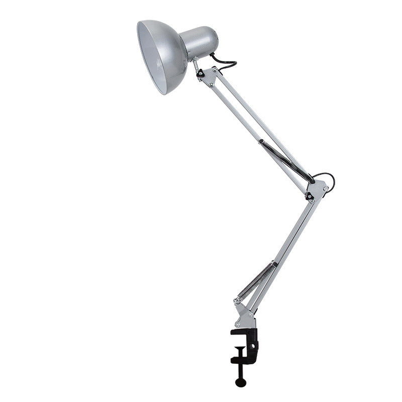 Minimalist Retractable Clip-On Table Lamp - Long Arm Design for Bedroom