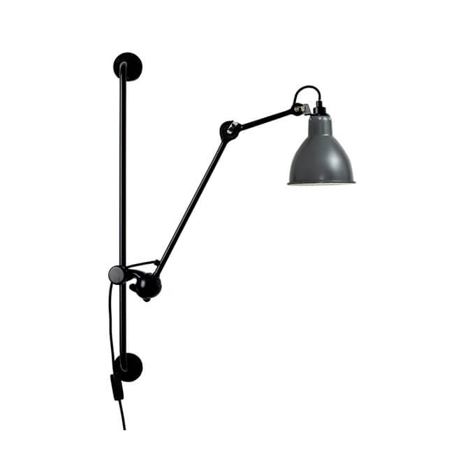 Industrial Iron Swing Arm Sconce