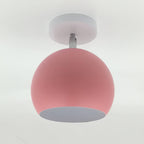Nordic Macaron 1-Light Semi-Flush Mount Ceiling Light