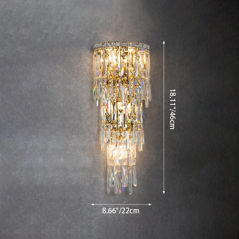 Crystal Tassel Wall Sconce