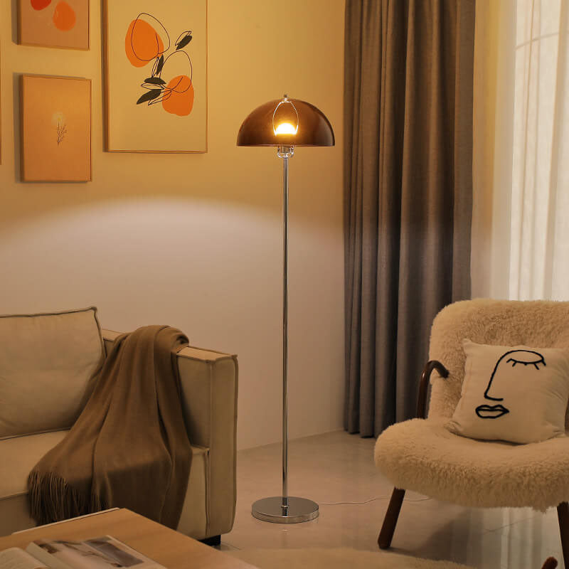 Nordic Vintage Clear Acrylic 1-Light Floor Lamp