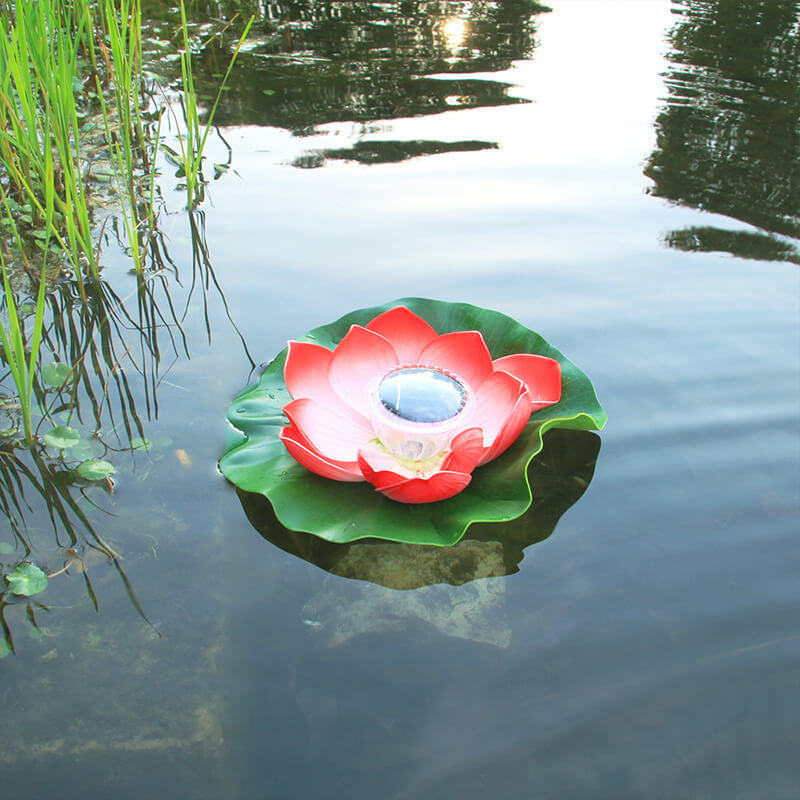 Premium Waterproof Solar LED Floating Lotus Flower Light