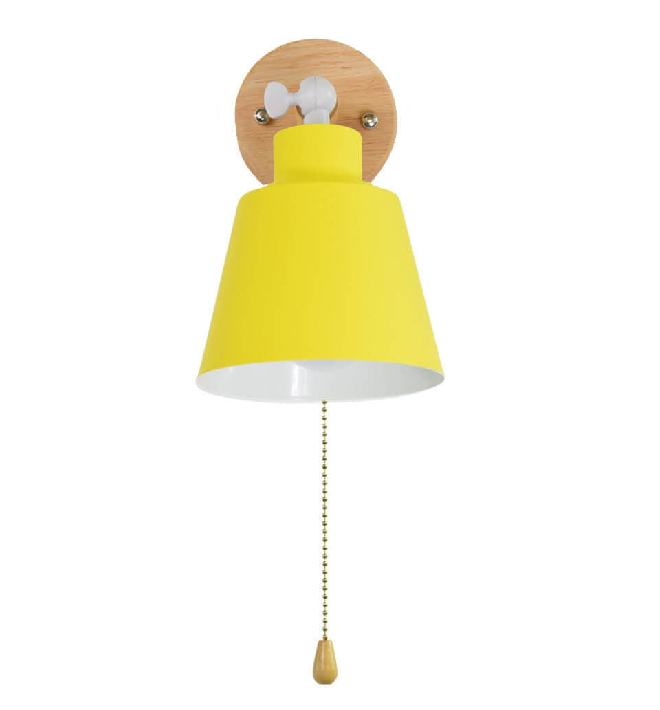 Nordic Rotatable Wood Wall Sconce