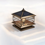 Premium European Brass and Glass Waterproof Square Pillar