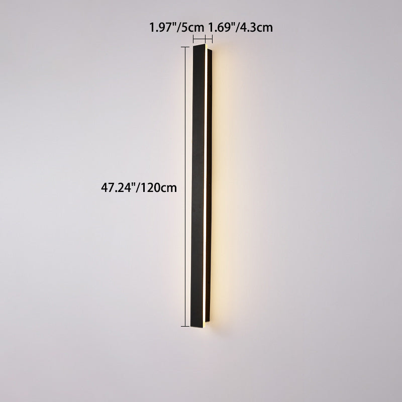 Premium Minimalist Rectangular LED Wall Sconce - Aluminum