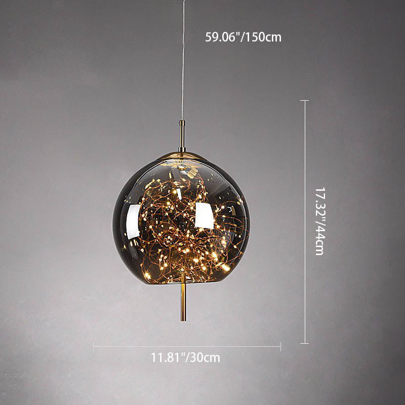 Scandinavian Oval Glass Pendant