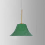 Vintage Green Iron Cone Pendant Light