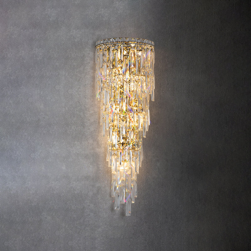 Crystal Tassel Wall Sconce