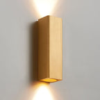Brushed Aluminum Rectangular LED Sconce