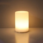 Premium Geometric Battery-Powered Night Light Table Lamp