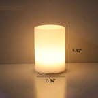 Premium Geometric Battery-Powered Night Light Table Lamp