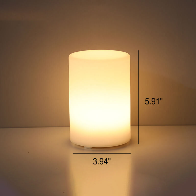 Premium Geometric Battery-Powered Night Light Table Lamp