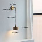 Scandinavian Copper & Wood 1-Light Sconce