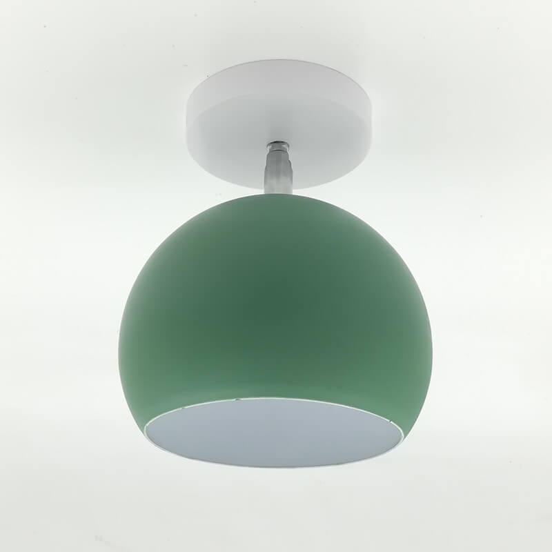 Nordic Macaron 1-Light Semi-Flush Mount Ceiling Light